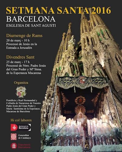 Semana Santa 2016 en Barcelona