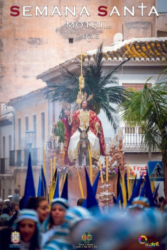 Cartel oficial de la Semana Santa de Motril 2026 con la imagen de la Borriquita