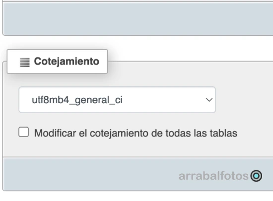 Solución a la Aparición de Caracteres Raros en los Acentos en WordPress 2 En la sección "Cotejamiento", selecciona utf8mb4_general_ci